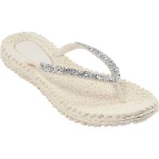 Flip Flop with Glitter - Creme
