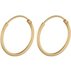 Pernille corydon plain hoops Pernille Corydon Micro Plain Hoops - Gold