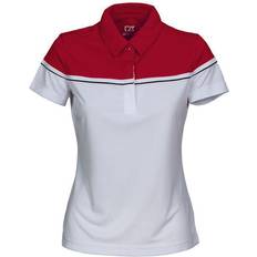 Golf - Röda Pikétröjor Cutter & Buck Sunset Polo Shirt - White/Red