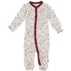 Kukallinen Haalarit Joha Bamboo Pajama Suit - White/Red