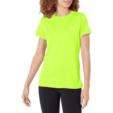 Silver - Sportswear Garment T-shirts Under Armour Women's Tech Crewneck Tee, Small, Green