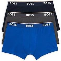 HUGO BOSS Underwear HUGO BOSS Power Cotton Blend Trunks, Pack of Blue/Navy Blue/Gray