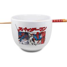 Bleu Bols de petit-déjeuner Silver Buffalo Marvel Spider-Man Japanese Breakfast Bowl