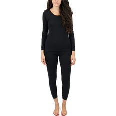 Leveret Women's Classic Pajamas - Black