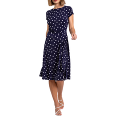 Roman Robe Imprimé Pois Nouée - Taille