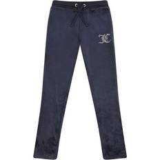 Velour Trousers Children's Clothing Juicy Couture Diamante Velour Bootcut Joggers - Night Sky (JBX5901-883)