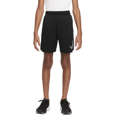 Treningsklær Bukser Nike Boy's Dri-FIT Training Shorts - Black/White