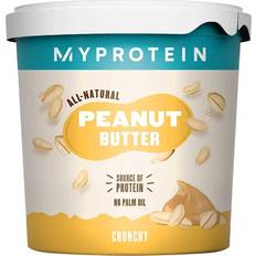 Pâtes à tartiner sucrées et salées Myprotein All-Natural Peanut Butter Original Crunchy 1000g