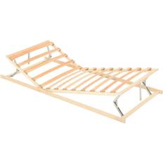 vidaXL Slatted Bed Base with 13 Slats Adjustable Head & Foot Bettrahmen 120X200cm