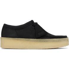 Black - Men Moccasins Clarks Wallabee Cup - Black Nubuck