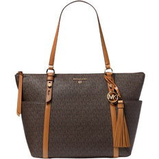 Michael Kors Totes & Shopping Bags Michael Kors Sullivan Large Logo Top Zip Tote Bag - Brn/Acorn