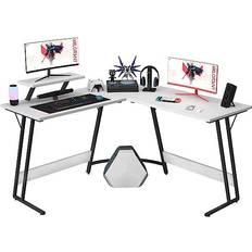 Gaming Accessories Homall L Shaped Gaming Desk Computer Corner Desk PC with Large Monitor Riser Stand