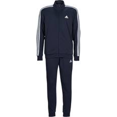 Blu - Uomo Tute intere Adidas Basic 3-Stripes French Terry Track Suit - Legend Ink