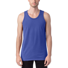 3XL - Unisex Tank Tops Hanes Originals Garment Dyed Tank Top Unisex - Deep Forte Blue