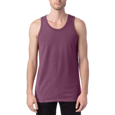 3XL - Unisex Tank Tops Hanes Originals Garment Dyed Tank Top Unisex - Purple Plum Raisin