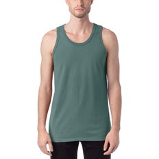 Green - Men Tank Tops Hanes Originals Garment Dyed Tank Top Unisex - Cypress Green