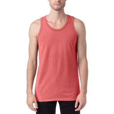 3XL - Unisex Tank Tops Hanes Originals Garment Dyed Tank Top Unisex - Coral Craze