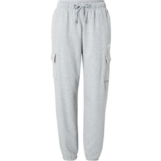 Stretch Pants NIKE Sportswear Club Fleece Mid-Rise Oversized Cargo Sweatpants Women's - Dark Gray Heather/White