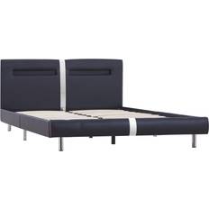 vidaXL Bed Frame with LED 23cm Sängram 140x200cm