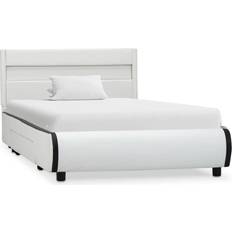 vidaXL Bed Frame with LED 2 Drawers 70cm Sängram 90X200cm