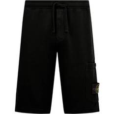 Stone Island Fleece Bermuda Shorts - Black