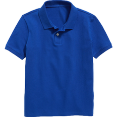 Old Navy Boys School Uniform Built-In Flex Polo Shirt - Blue Tango