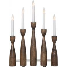 Natural Candle Bridges Star Trading Midja 2.0 Advent Candlestick Walnut Candle Bridge
