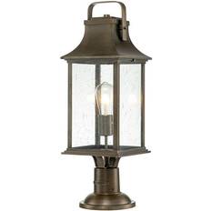 Bronzo Lampade da Terra Elstead Lighting Grant 1-Light Pedestal Lantern - Burnished Bronze E27 IP44 216x216x648 mm Dimmbar Lampada da Terra