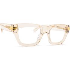 Bottega Veneta BV 1190O 004, including lenses, RECTANGLE Glasses, FEMALE