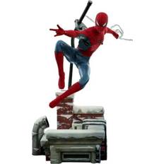 Hot Toys Actionfigurer Hot Toys Spider-Man New Red and Blue Suit Deluxe version Movie Masterpiece Action Figure 1/6