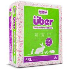 ÜBER Lemmikit ÜBER Soft Paper Bedding 56L Pink/White