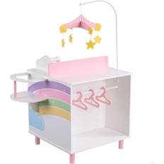 Metal Dolls & Doll Houses Teamson Doll Changing Table Set 4 Pieces 61 x 92.5 x 47.5 cm