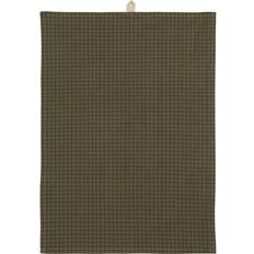 Ib Laursen jordfarvet tern Viskestykke Grå, Sort, Grøn (70x50cm)