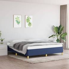 160cm Continentaal Bedden vidaXL Bedframe Stof Blauw 160x200 cm