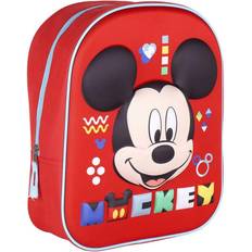 Röda - Unisex Skolväskor Cerda Disney Mickey 3D backpack 31cm