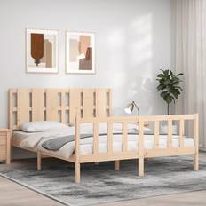 Senge & Madrasser vidaXL kingsize massivt træ Sengeramme
