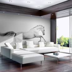 Artgeist Fototapet White gallop 350 x 270 cm