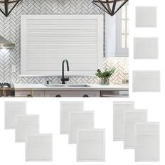 140.0 mm Terrassebrædder vidaXL Lamellåger 2 stk. 69x59,4 cm massivt fyrretræ hvid