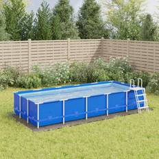 Bodentücher vidaXL Pool-Bodentuch Hellgrau 550x280 cm Polyester Geotextil Grau