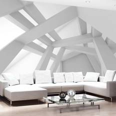 Artgeist Fototapet White Construction 300 x 210 cm