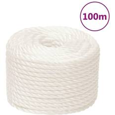 Maderas vidaXL Cuerda De Trabajo Polipropileno Blanco 12 Mm 100 M