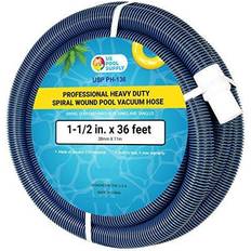 Cleaning Equipment 1-1/2" x 36 foot heavy duty spiral wound swimming pool vacuum hose, swivel cuff