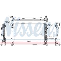 Kühler, Motorkühlung NISSENS 67168