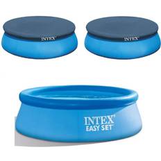 Pool Parts Intex 8ft above ground swimming pool cover2 & 8ft inflatable top round pool