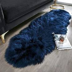 Ashler Home Deco Faux Fur White, Black, Yellow, Red, Pink, Turquoise, Green, Gray, Beige, Brown, Blue 24x72"