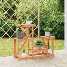 Indoor Plant Stands vidaXL light brown, 90 73.5 cm/without wheels Flower Stand Plant Stand Flower Pot Holder Planter Rack Fir