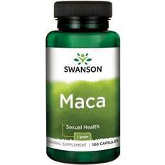 Ginseng Kosttilskud Swanson Maca 500 mg 100 Kapsler 100 stk
