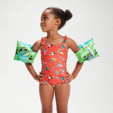 Speedo Character Printed Armpuffar, Green/Blue, 2-6