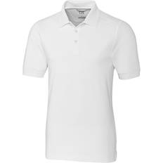 Cutter & Buck Men's Advantage Tri-Blend Pique Polo Shirt - White