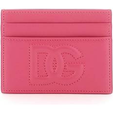 Paars Kaarthouders Dolce & Gabbana DG Logo Card Holder Lilac Leather